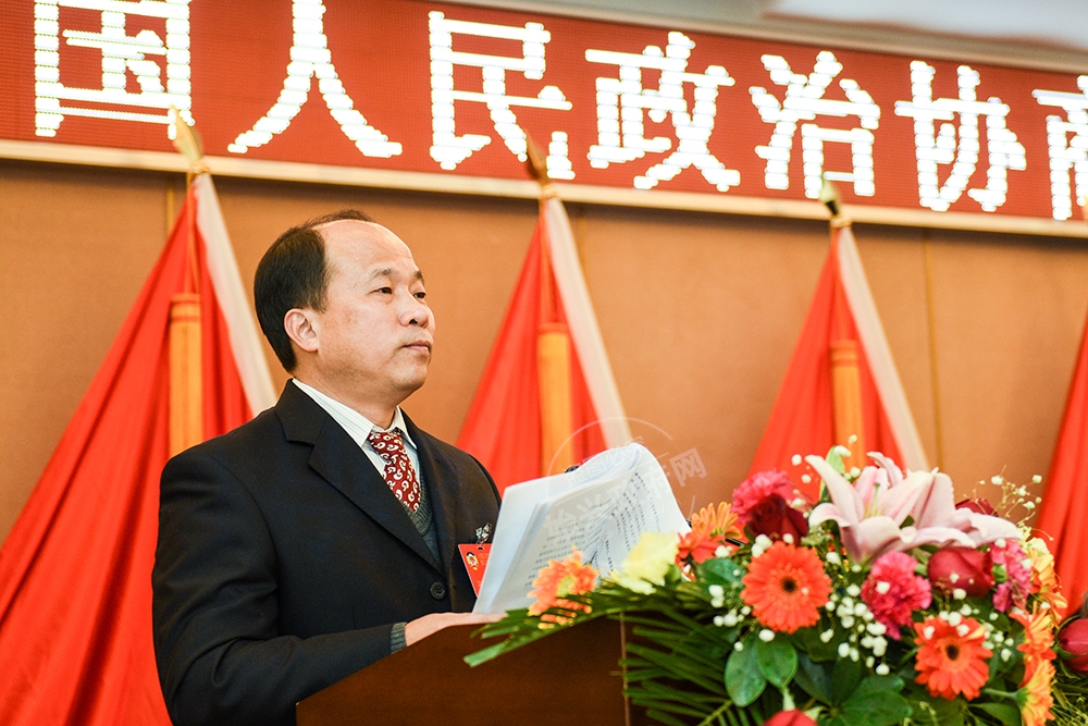 政協主席賴根向大會作工作報告